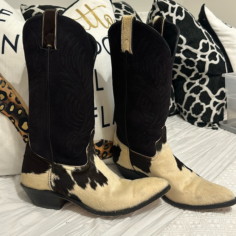 Code west cowhide leather boots women’s size 7 1/2